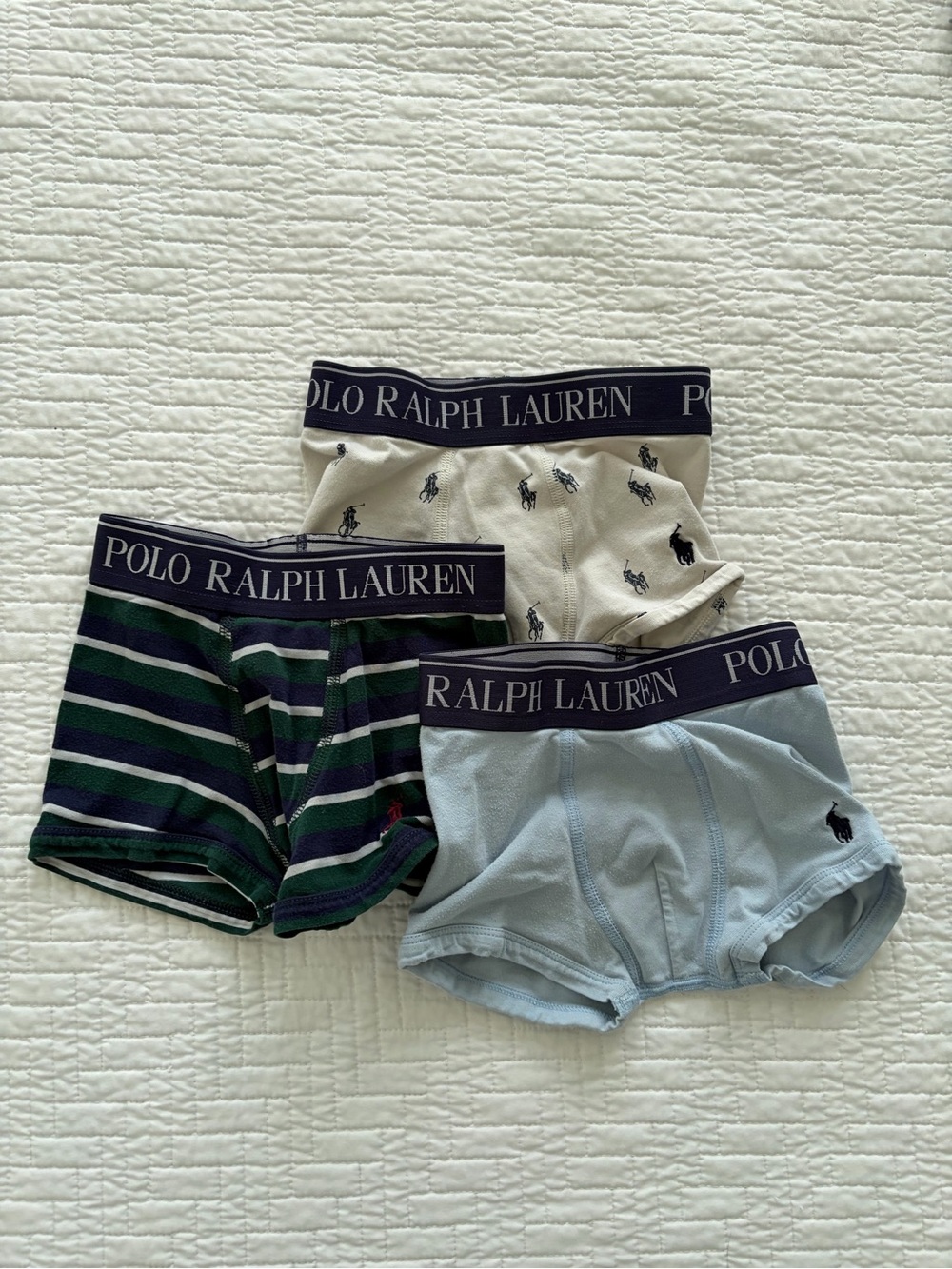 Polo by Ralph Lauren Boys' 3-Pack Boxer Briefs - Navy/White/Light Blue